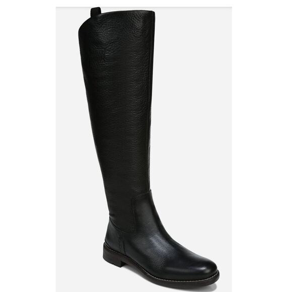 NIB Franco Sarto Meyer Black Leather Knee High Boot 9.5M - Picture 3 of 4
